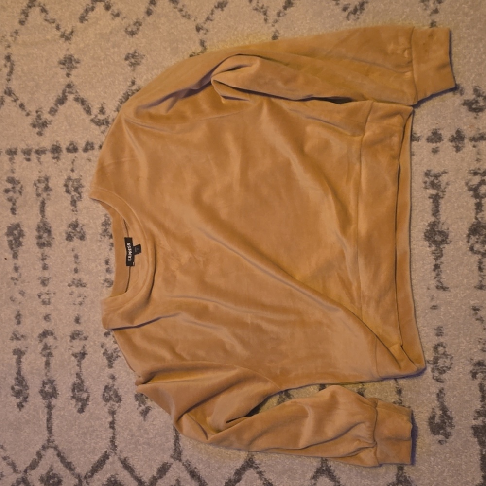 Express velour women's sweatshirt